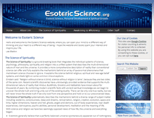 Tablet Screenshot of esotericscience.org